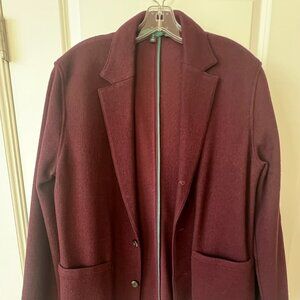 Bonobos casual jacket size medium maroon. like new
